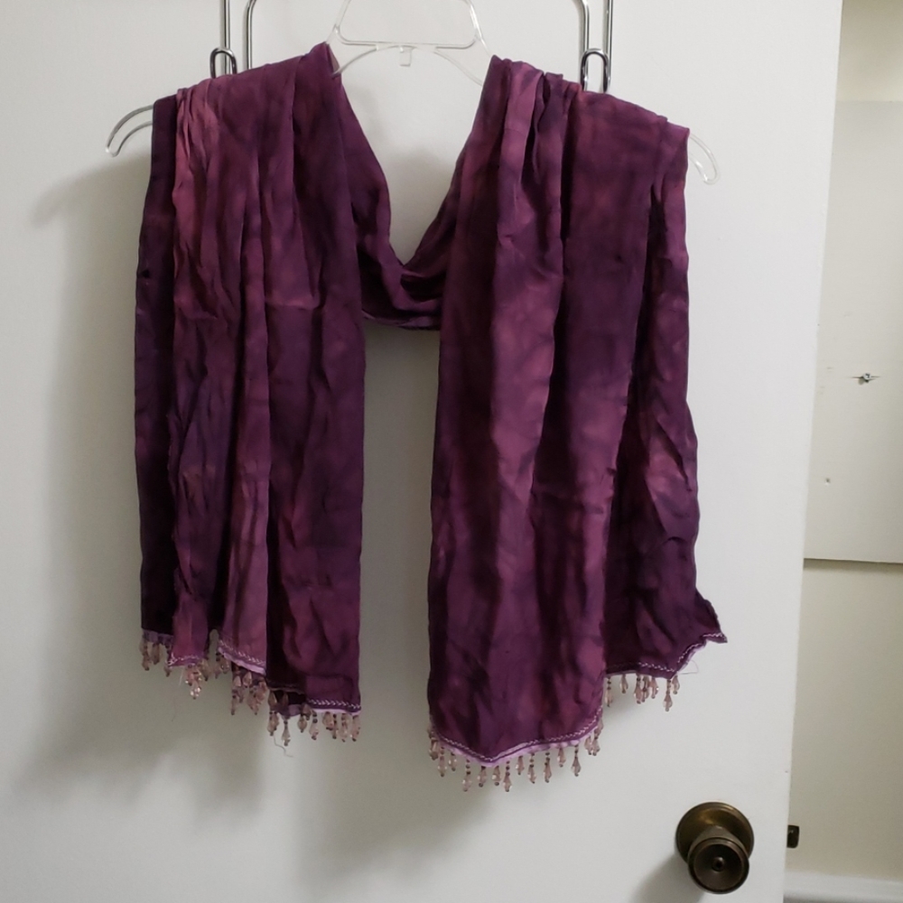 Vintage Brocade Beaded Wrap